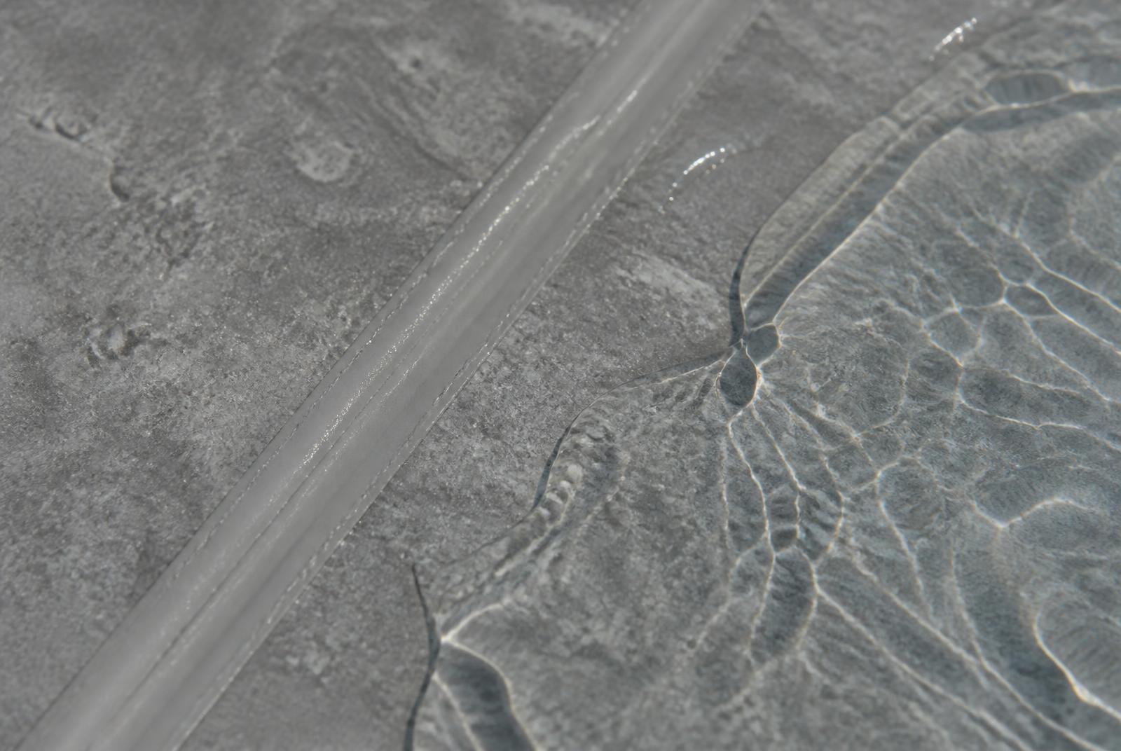 Close-up of a reinforced PVC ORCA pool liner