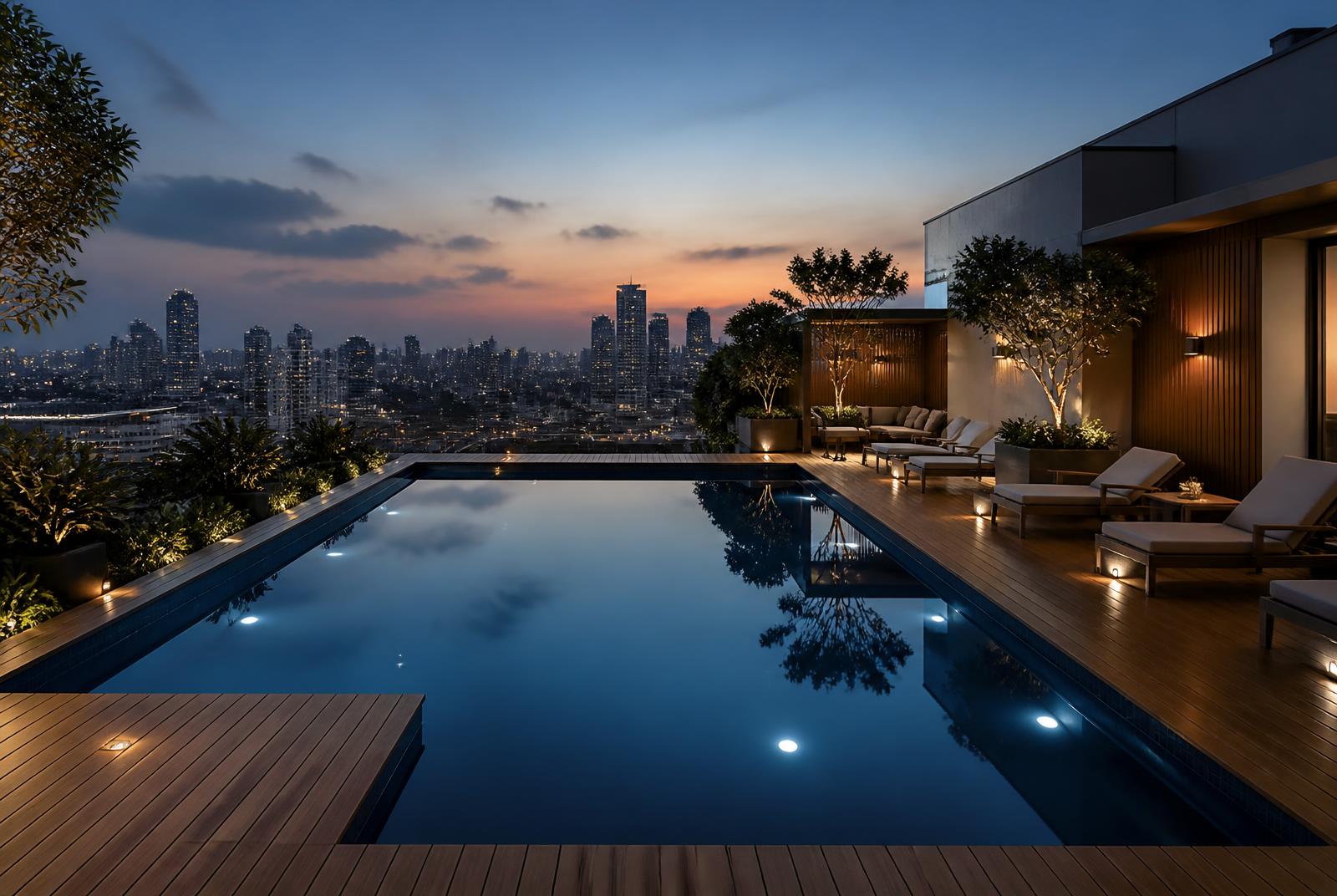 Skyline Terrace — Rooftop Infinity Pool in Mumbai, Maharashtra